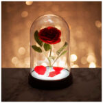 Lámpara rosa encantada La Bella y la Bestia Disney - Imagen 2