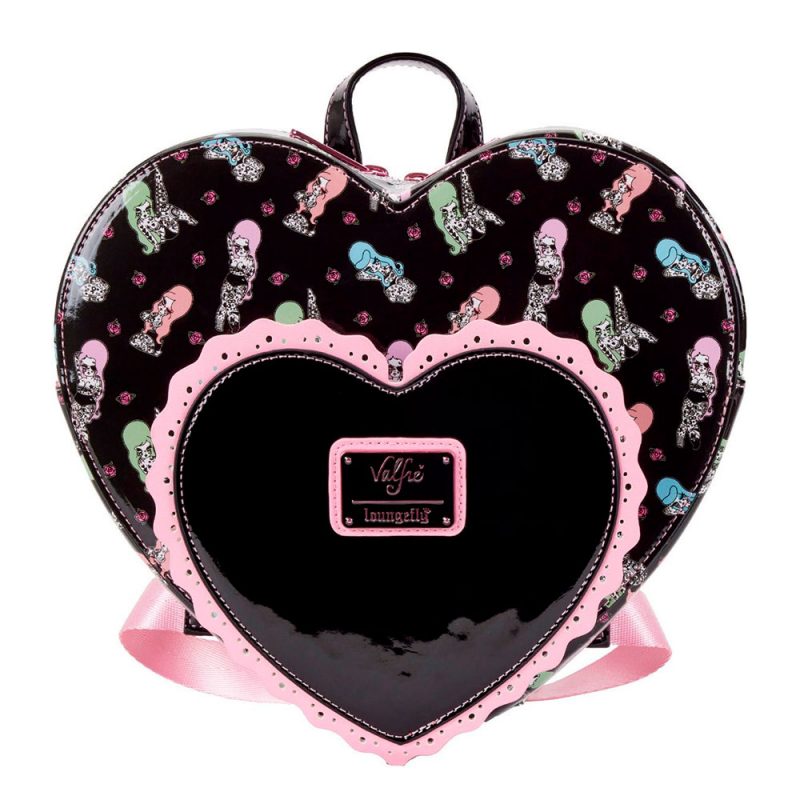 mochila-LOUNGEFLY-VALFRE-DOUBLE-HEART-MINI-BACKPACK Mochila Loungefly corazon doble Valfre - Imagen 1