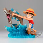 Figura Monkey D Luffy vs Local Sea Monster Log Stories One Piece 7cm Banpresto