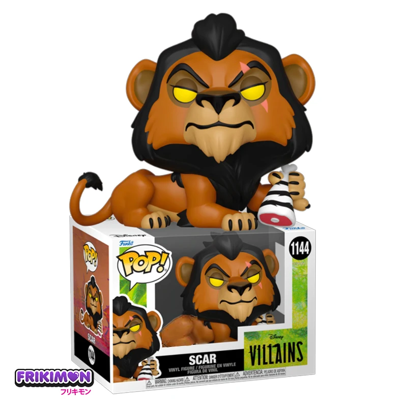 Funko POP Scar 1144 El rey León Disney Villanos Funko POP Scar 1144 El rey León Disney Villanos