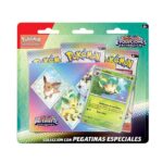 Blister juego cartas coleccionables Tech Sticker Collection Evoluciones Prismaticas Pokemon español surtido - Imagen 3