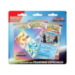 Blister juego cartas coleccionables Tech Sticker Collection Evoluciones Prismaticas Pokemon español surtido - Imagen 4
