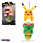 Figura Pokemon Environment Caterpie y Pikachu Shoreside Bosque de Primavera 5 cm - Imagen 2