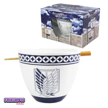 Bowl para ramen con pallillos Ataque a los Titanes Attack on Titan Shingeki no Kyojin