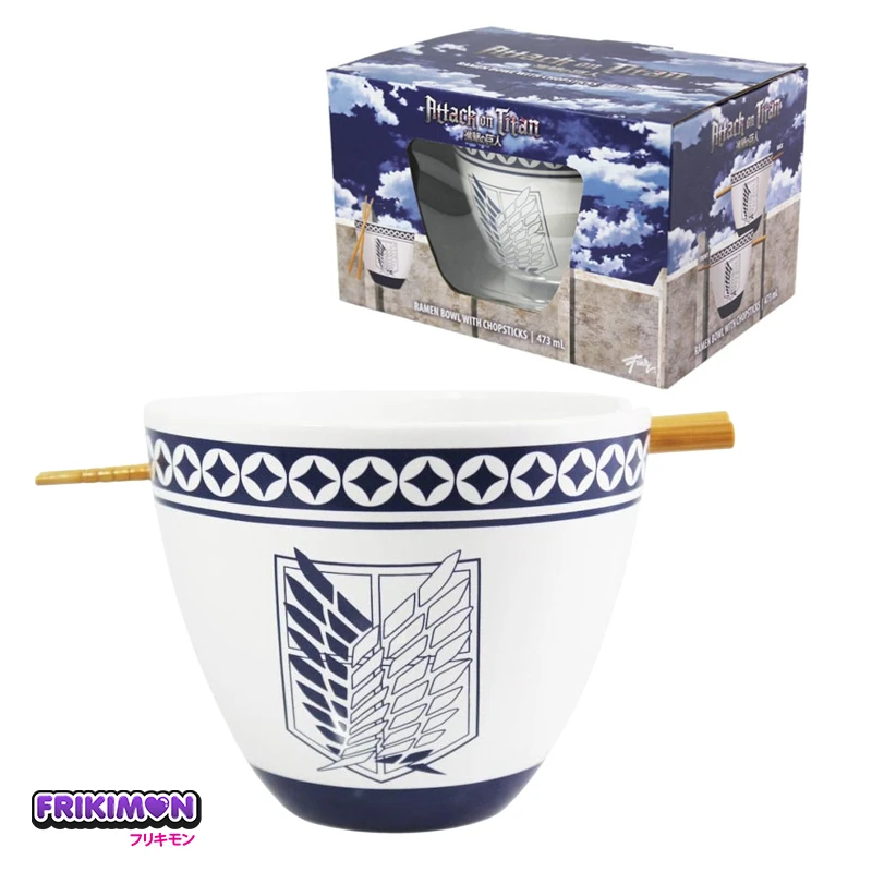 Bowl para ramen con pallillos Ataque a los Titanes Attack on Titan Shingeki no Kyojin Bowl para ramen con pallillos Ataque a los Titanes Attack on Titan Shingeki no Kyojin