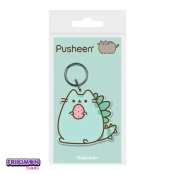 llavero goma pusheen dinosaurio huevo verde