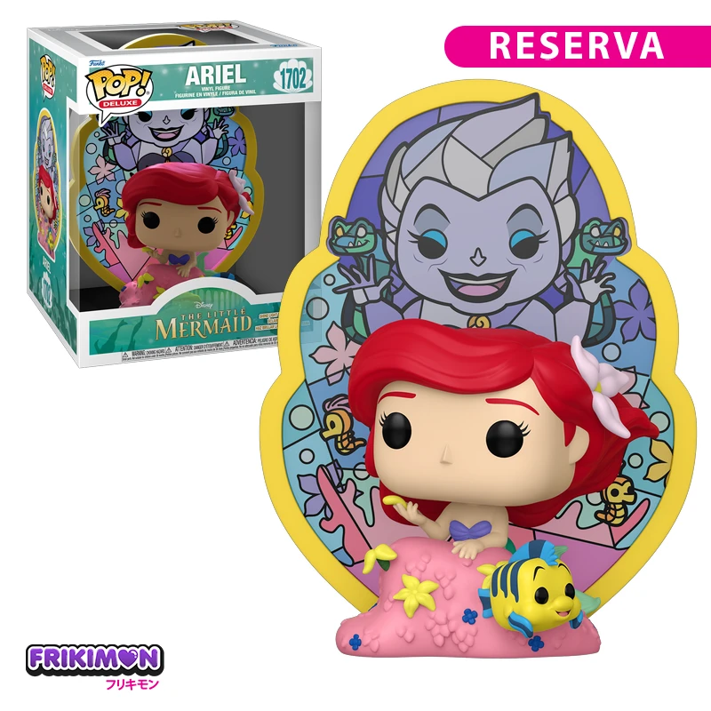 Funko POP Deluxe Ariel La Sirenita vidriera 1702 Disney Funko POP Deluxe Ariel La Sirenita vidriera 1702 Disney