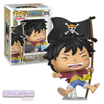 Funko POP Monkey D. Luffy with Flag 2214 One Piece EXC