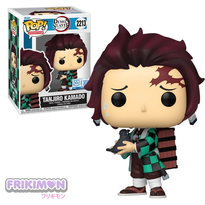 Funko Pop Tanjiro Kamado con cuervo 2213 Demon Slayer EXC