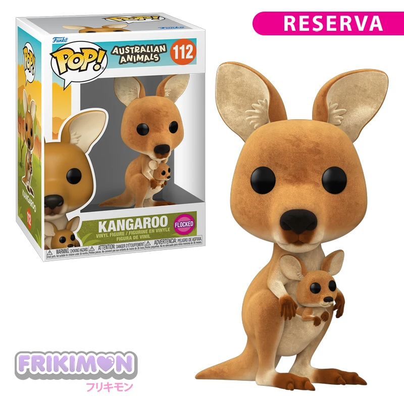 reserva funko pop canguro flocked 112 australian animals