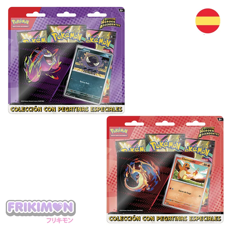 Blister Tech Sticker Heroes Ascendentes Pokemon TCG Coleccion con pegatinas especiales español