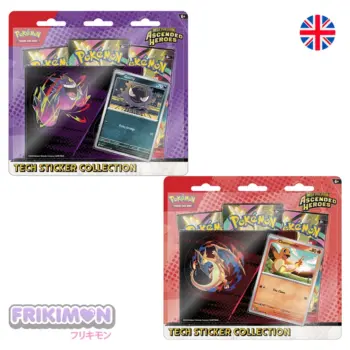 Blister Tech Sticker Heroes Ascendentes Pokemon TCG Coleccion con pegatinas especiales ingles