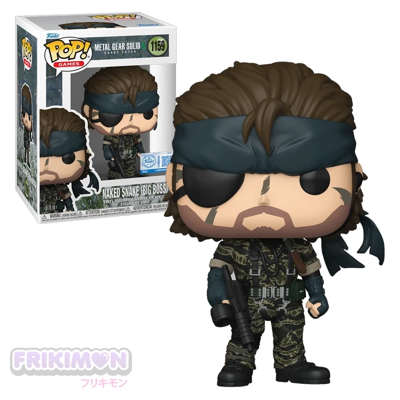 Funko Pop Naked Snake Big Boss 1159 Metal Gear Solid EXC Sanke Eater