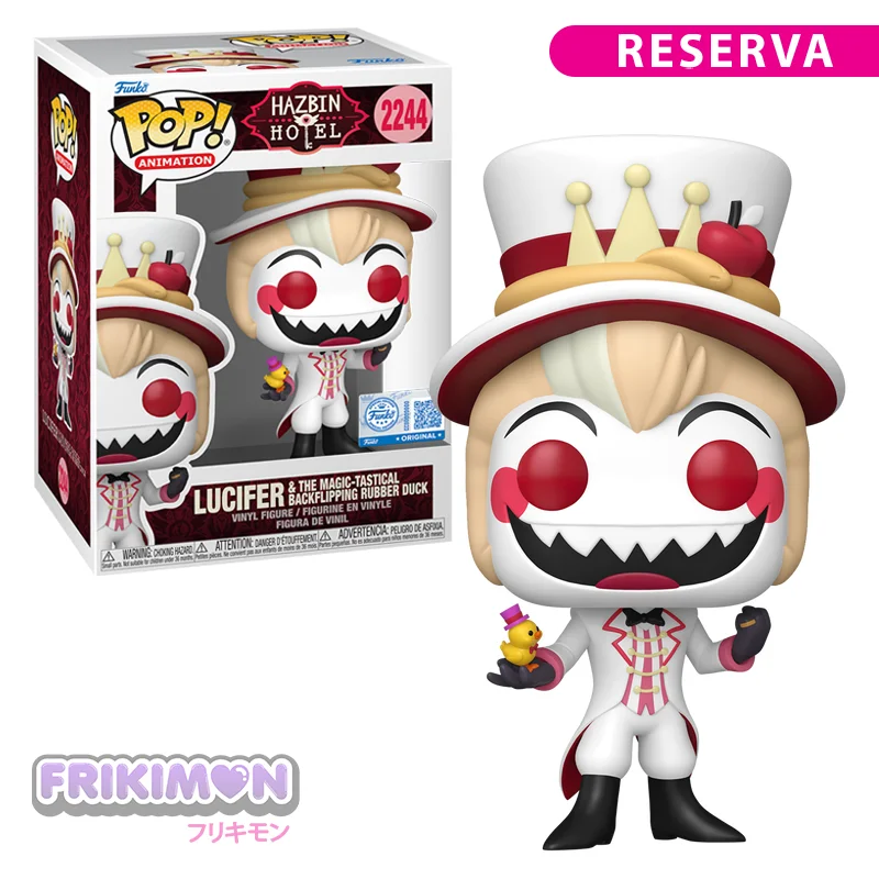 Funko POP Lucifer & The Magic-Tastical Backflipping Rubber Duck 2244 Hazbin Hotel EXC