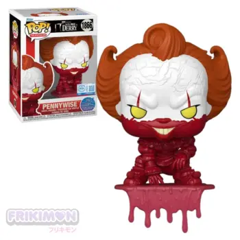 Funko Pop Shelf Sitter Pennywise bloody 1866 EXC IT Welcome to Derry