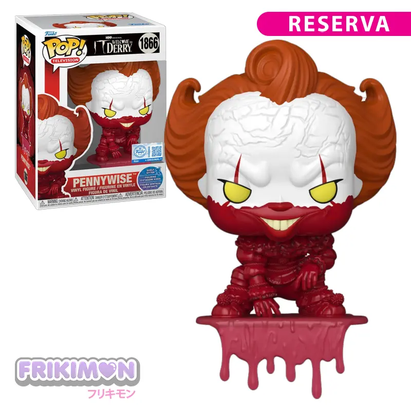 Reserva Funko Pop Shelf Sitter Pennywise bloody 1866 EXC IT Welcome to Derry