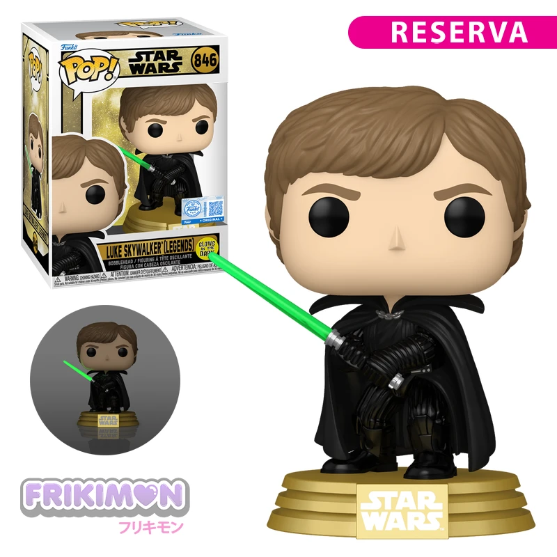 Reserva Funko Pop Luke Skywalker Legends 846 Glows in the Dark Star Wars EXC