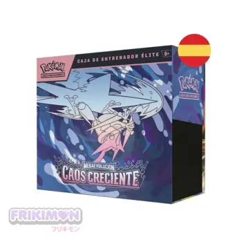 Caja de entrenador Elite ETB megaevolución Caos Creciente Pokemon TCG Español