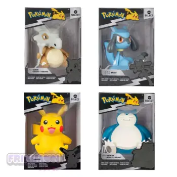 Figuras Pokémon Select Bizak Serie 4 snorlax, cubone, lucario, pikachu