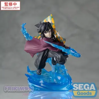 Estatua Giyu Tomioka Demon Slayer Kimetsu no Yaiba Xross Link Anime 15 cm Sega