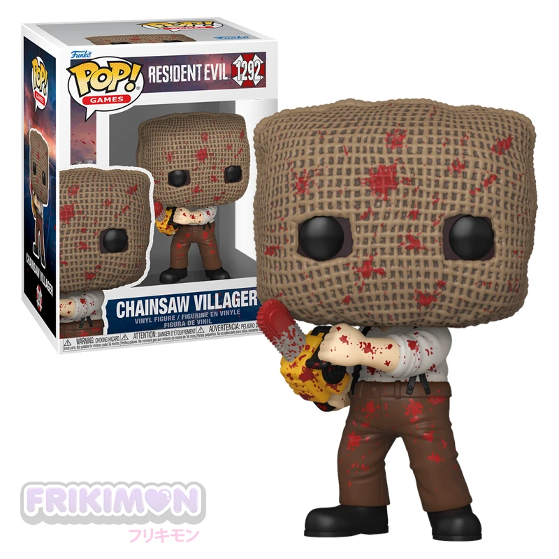Funko Pop Chainsaw Villager 1292 Resident Evil hombre motosierra Funko Pop Chainsaw Villager 1292 Resident Evil hombre motosierra