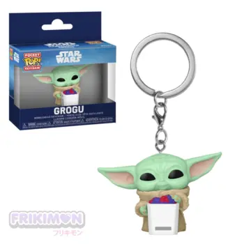 Llavero Funko Pocket Pop Grogu with snack Star Wars