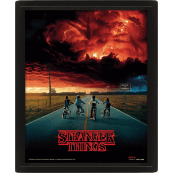 Cuadro Poster 3D Stranger Things