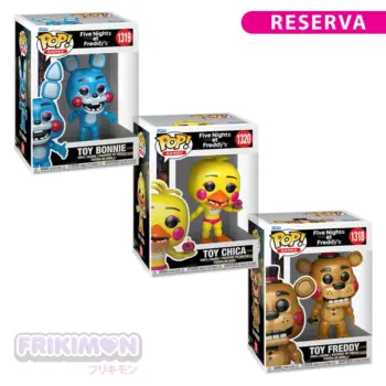 reserva pack funko pop five nights at freddys toy bonnie toy chica toy freddy
