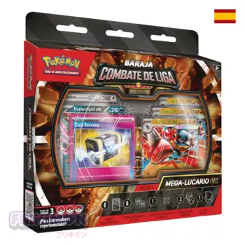 Baraja Combate de Liga Mega Lucario Ex Pokémon TCG Español Battle Deck