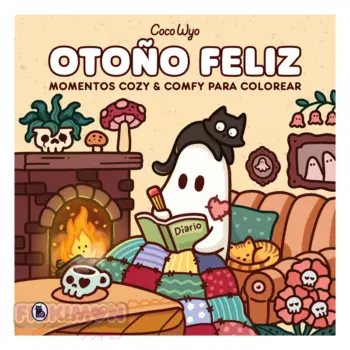 Otoño feliz momentos cozy y comfy para colorear