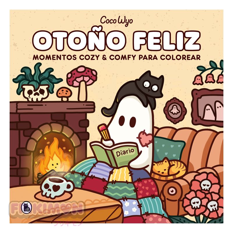 Otoño feliz momentos cozy y comfy para colorear Otoño feliz momentos cozy y comfy para colorear