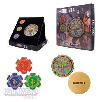 Resident Evil 4 Réplica Church Puzzle Medallion Set