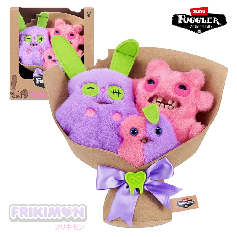 Peluche Fuggler Ramo Fugg Bouquets Ramo de peluches rosa y morado Peluche Fuggler Ramo Fugg Bouquets Ramo de peluches rosa y morado